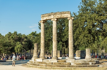 Mindesmærket Philippeion i Olympia på Peloponnes - Grækenland