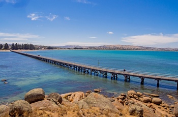 Gangbro til Granite Island, South Australia