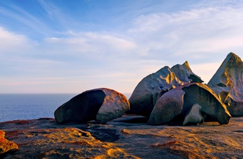 Solnedgang ved Flinders Chase National Park på Kangaroo Island - South Australia