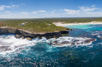 Luftfoto af Hanson Bay på Kangaroo Island - South Australia