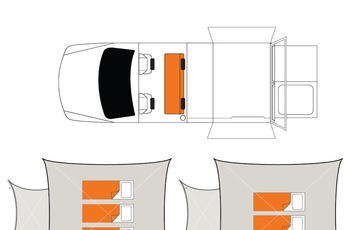 Britz Outback Floor Plan + 2 Tents Nat - Australien