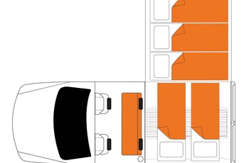 Britz Safari Landcruiser 4WD Floor Plan Nat - Australien