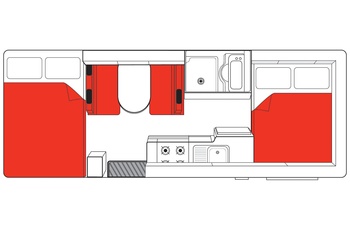 Mighty DoubleUp Floor Plan Day - motorhome i Australien