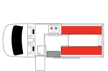 Mighty Highball Floor Plan Day - motorhome i Australien