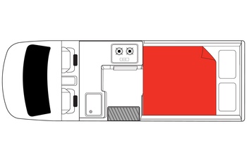 Mighty Highball Floor Plan Night - motorhome i Australien