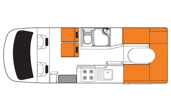 Britz Discovery Floor Plan Dag - Australien og New Zealand