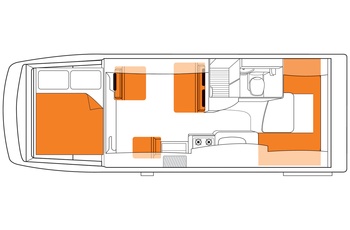 Britz Explorer Floor Plan Dag - Australien og New Zealand