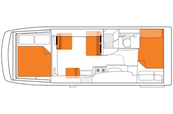 Britz Explorer Floor Plan Nat - Australien og New Zealand