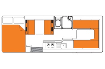 Britz Frontier Floor Plan Dag - Australien og New Zealand