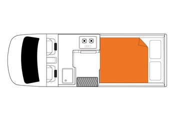 Britz HiTop Floor Plan Nat - Australien og New Zealand