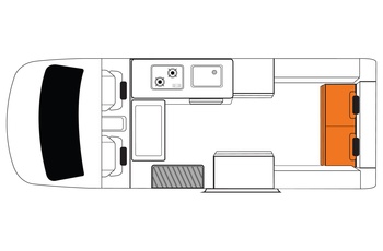 Britz Voyager Floor Plan Dag - Australien og New Zealand