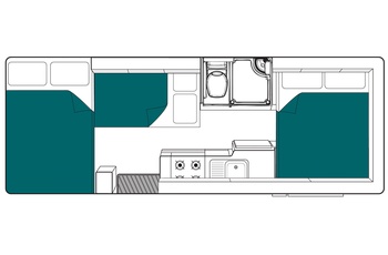 Maui River Floor Plan motorhome nat - Australien og New Zealand