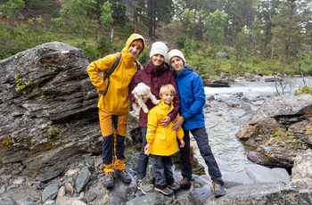 Familie i  Abisko National Park