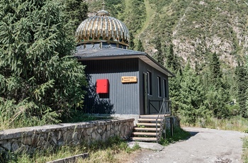 Lille moske i Ala Archa National Park i Kirgisistan