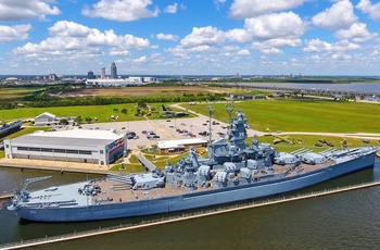 Alabama Mobile Battleship Park og USS Alabama - USA