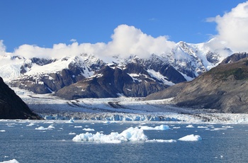 Columbia Glacier i nærheden af kystbyen Valdez - Alaska