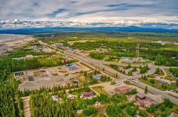 Delta Junction ligger 150 km syd for Fairbanks - Alaska
