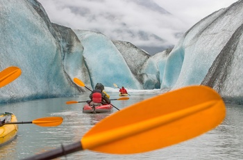 Kajaksejlads i fra byen Valdez i Prince William Sound - Alaska