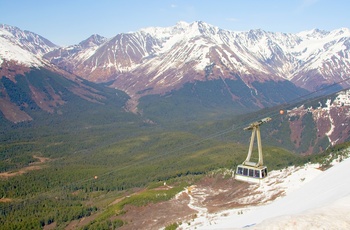 Kabelbanen Alyeska Aerial Tramway ved Alyeska Ski Resort - Alaska