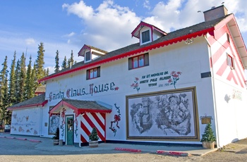 Julemandens hus i byen North Pole - Alaska