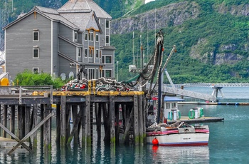 Havnen i Whittier, Alaska