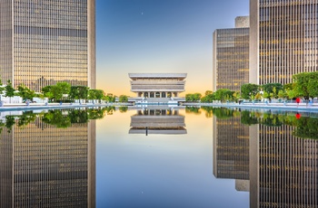 The Empire State Plaza i Albany – hovedstaden i New York State