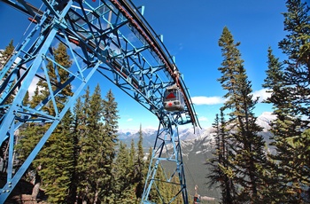 Banff Gondola - kabelbane i Banff National Park og Alberta, Canada