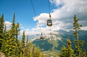 Banff Gondola - kabelbane i Banff National Park og Alberta, Canada