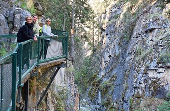 Johnston Canyon i Banff National Park, Alberta i Canada