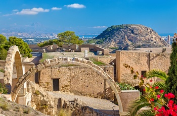 Castillo de Santa Barbara, Alicante i Spanien