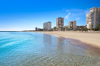Strand ved El Campello lige nord for Alicante