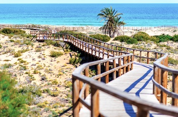 Los Arenales del Sol stranden i Elche i Alicante, Spanien