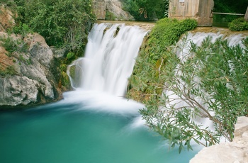 Vandfaldet Les Fonts de l'Algar i Alicante