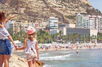 Stranden Playa del Postiguet i Alicante