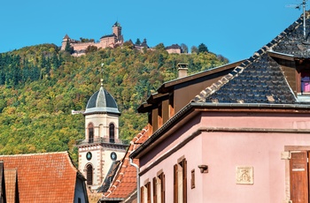 Haut Koenigsburg slot, Alsace i Frankrig