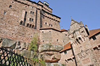 Haut Koenigsburg slot, Alsace i Frankrig