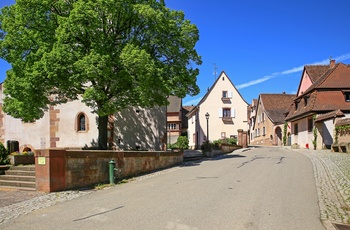 Byen Mittelbergheim i Alsace, Frankrig