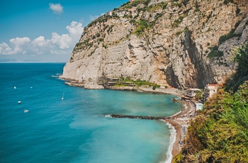 Lille strand på Sorrento halvøen, Amalfikysten
