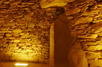 Det kuppelformede loft inderst i Tholos de El Romeral