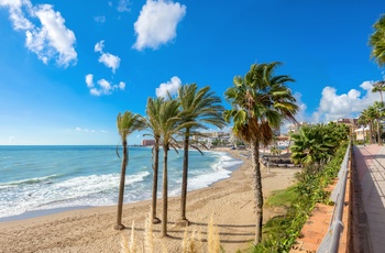 Promenaden i Benalmadena Costa, Andalusien