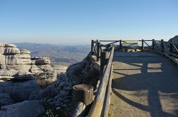 Udsigtspunkt til naturreservatet El Torcal, Andalusien