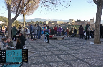 Plaza Mirador de San Nicolas, Granada - Andalusien