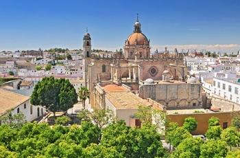 Udsigt til katedralen i Jerez de la Frontera, Andalusien