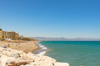 Strand i Torremolinos, Andalusien