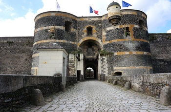 Angers - porten til Château d'Angers, Frankrig