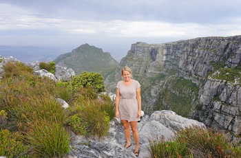 Anne på Table Mountain, Cape Town - butikschef i Vejle