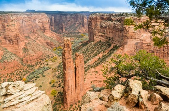 Spider Rock i Canyon de Chelly National Monument - Arizona