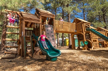 Legeplads på Flagstaff KOA campingplads, Arizona i USA