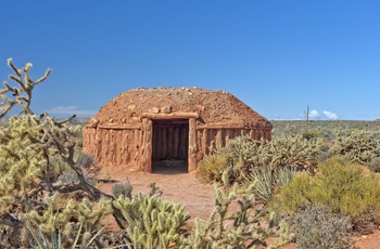 Oprindelig Navajo indianer hytte - Arizona i USA