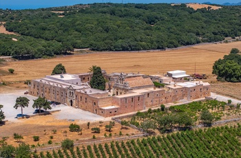 Luftfoto af Arkadi Kloster på Kreta